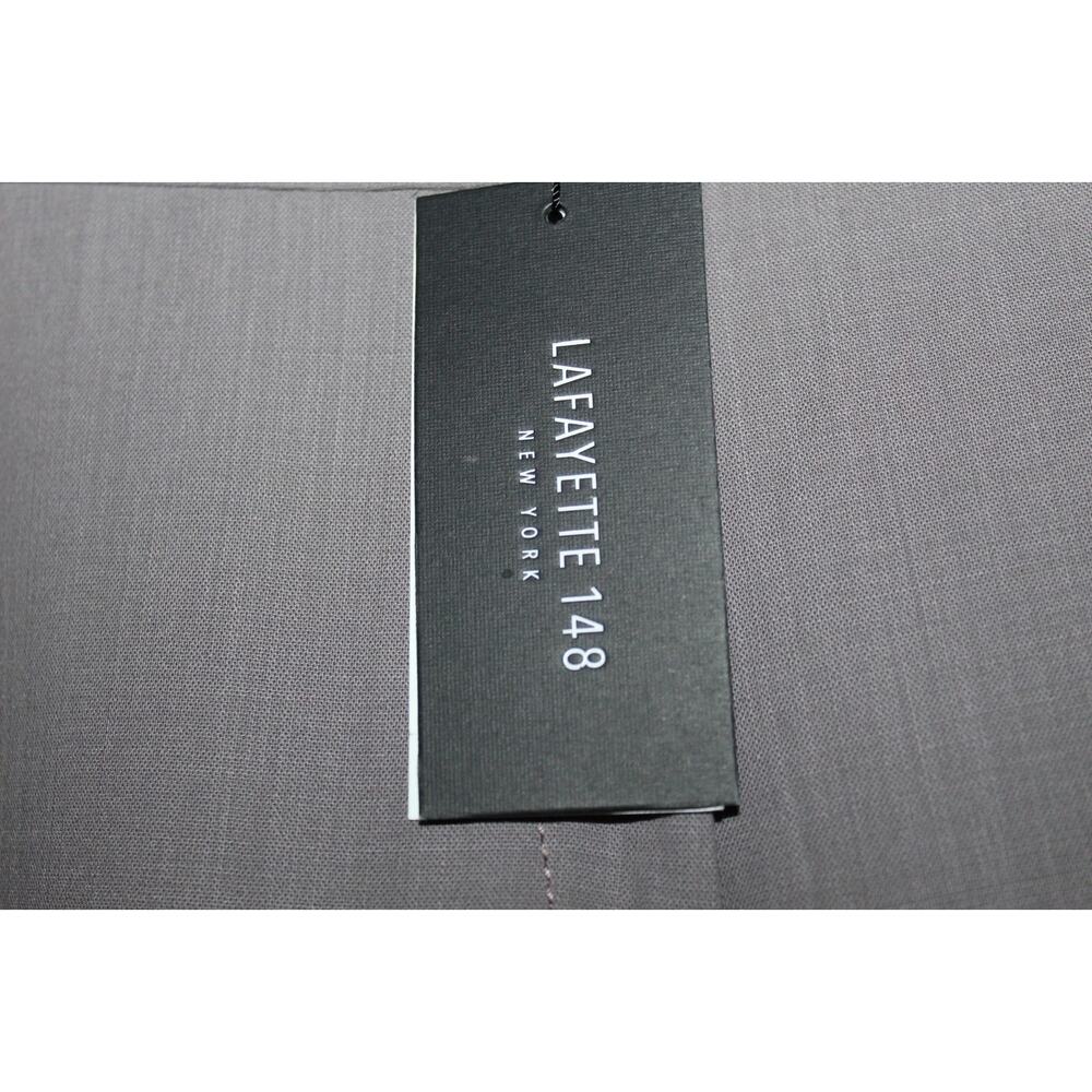 NWT Lafayette148 Trouser Wide Leg Pants Wool Blend Soapstone Size 14 H10126 - Picture 5 of 11
